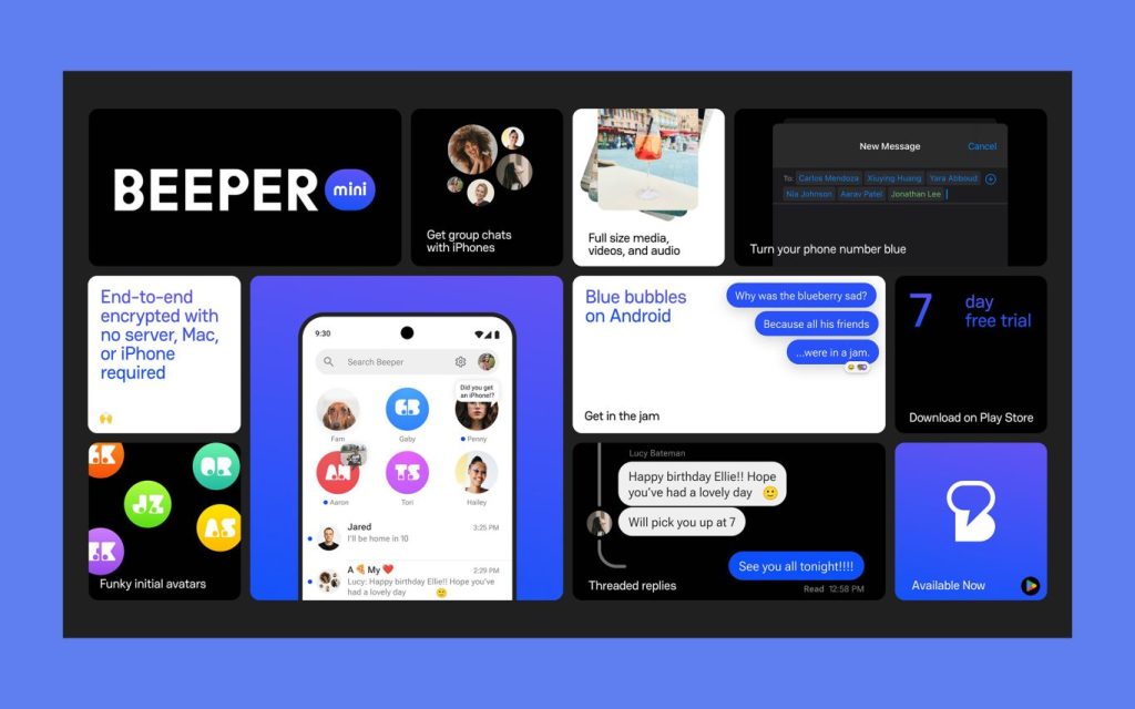 Beeper Mini iMessage on Android 1366x854 1