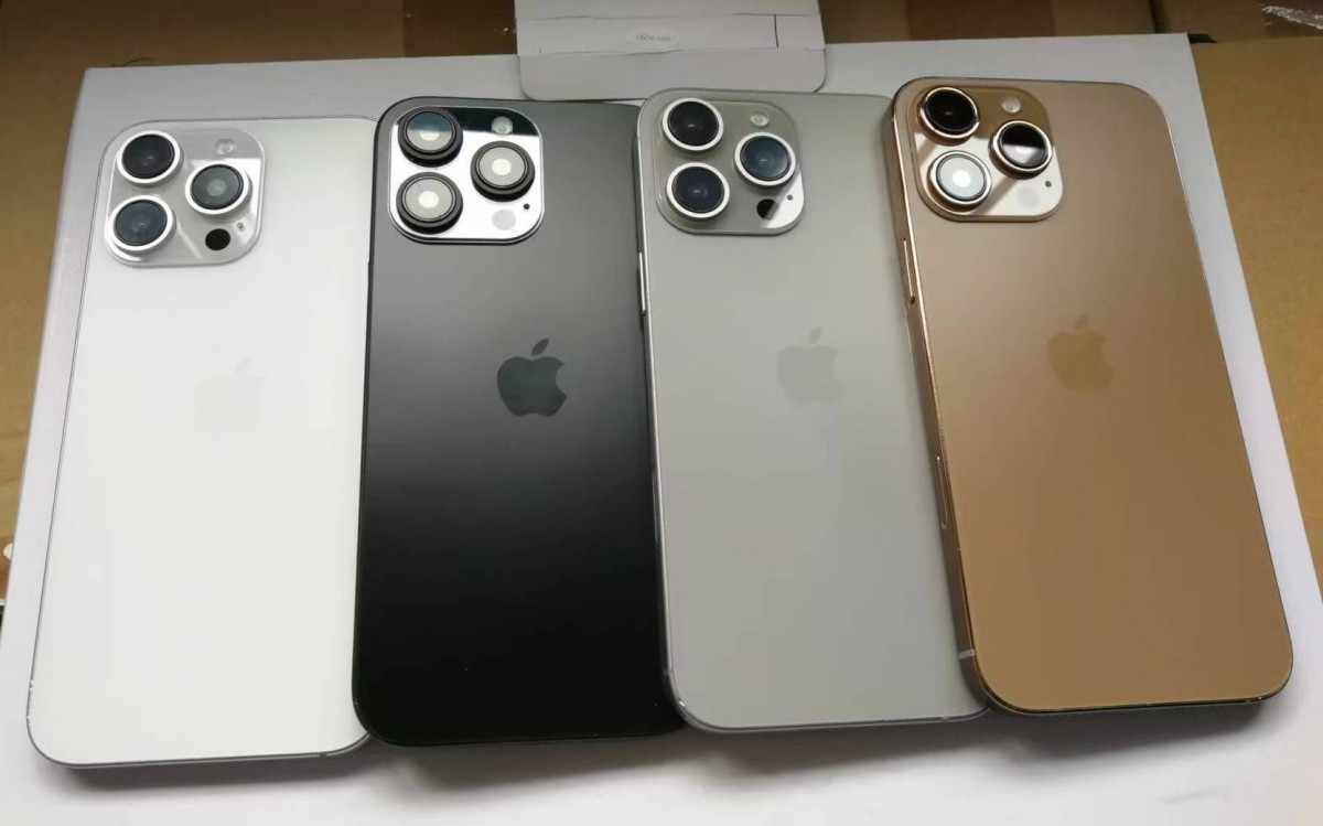 iPhone 16 rumored Desert Titanium color (rightmost) 