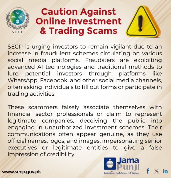 SECP Warning